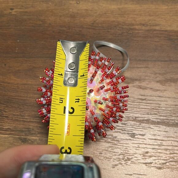 Handmade Sequin Circle Christmas Ornaments (4) - Picture 2 of 9